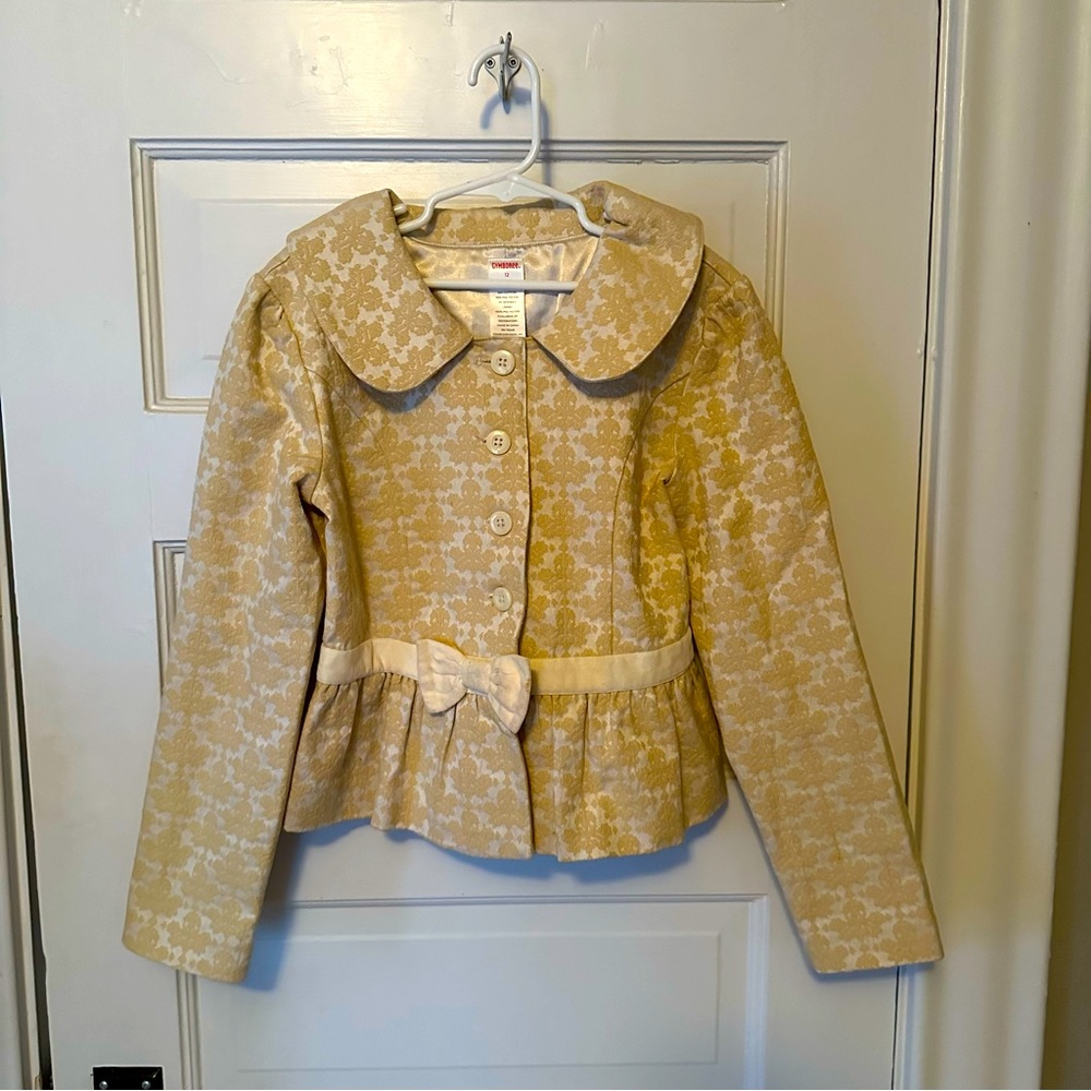 Gymboree size 12 gold blazer